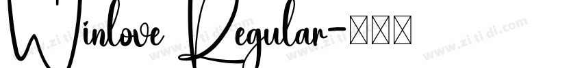 Winlove Regular字体转换